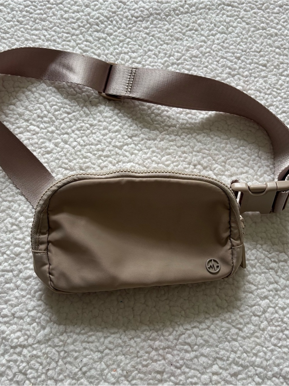 Pander Everywhere Belt Bag 1L Crossbody Fanny Pack – Warm Beige/Taupe Athleisure